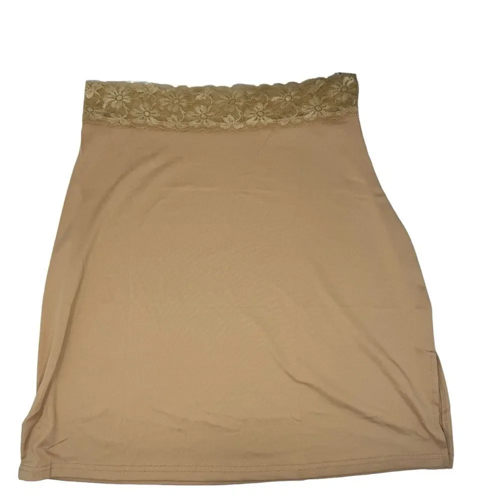 NEW. MANCYFIT Beige Medium Floral Waist Slip. - Picture 4 of 9